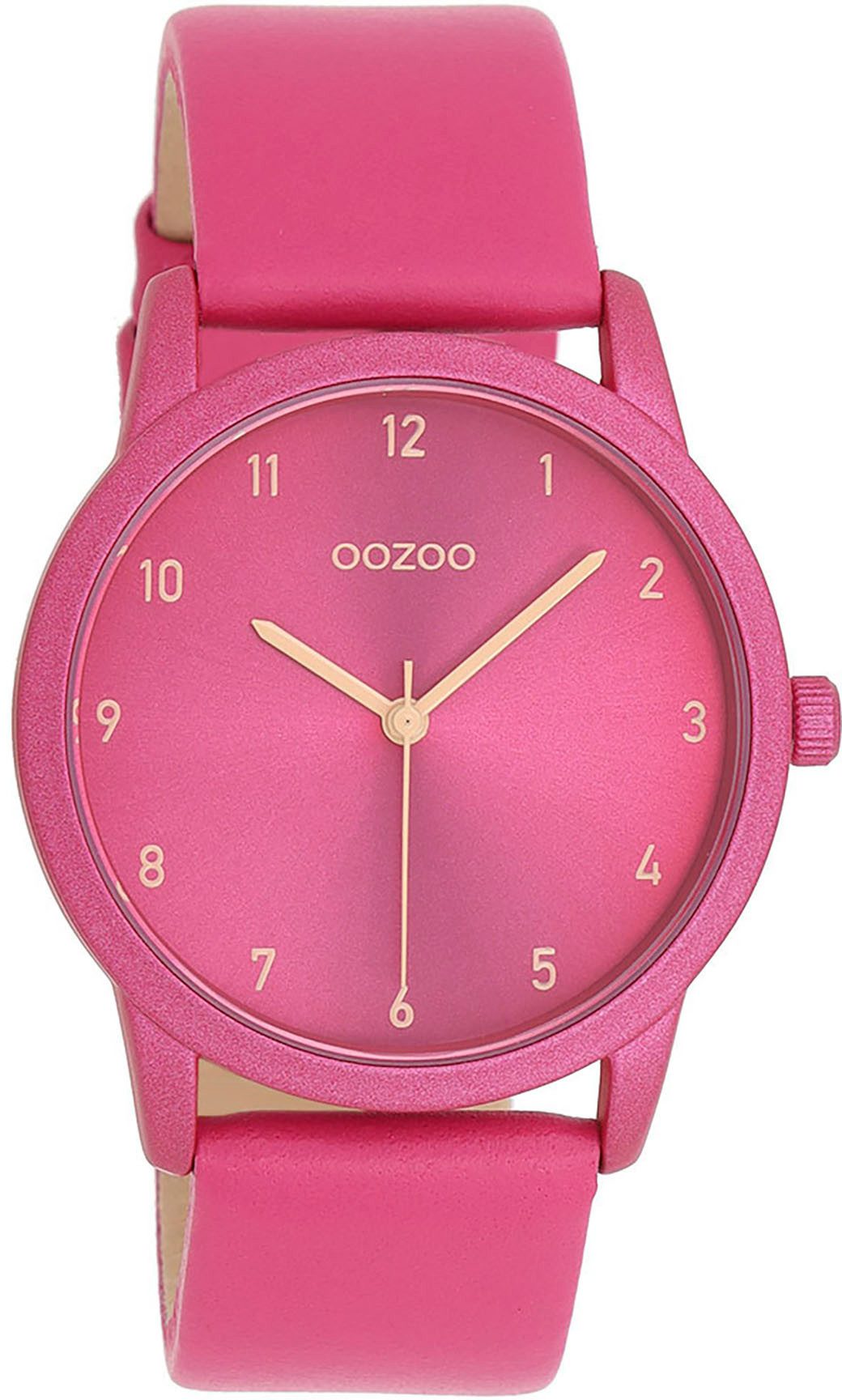 OOZOO Quarzuhr C11080, Armbanduhr, Damenuhr, Lederarmband, günstig online kaufen