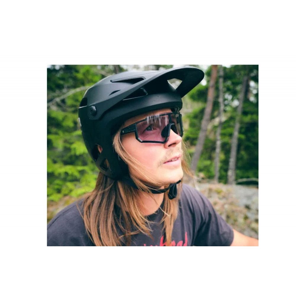 CHPO Fahrradbrille Radsportbrille Siri Sportbrillen Schwarz-Rot, Grau