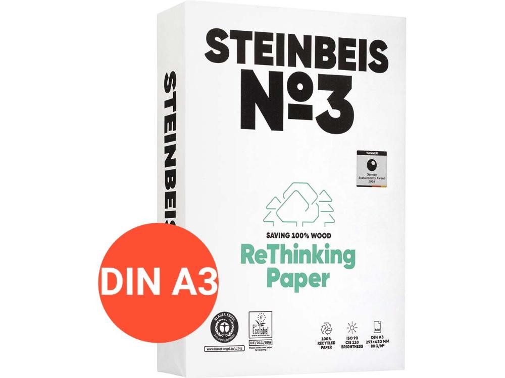 STEINBEIS Kopierpapier Steinbeis Recycling Kopierpapier 'No.3, PureWhite'