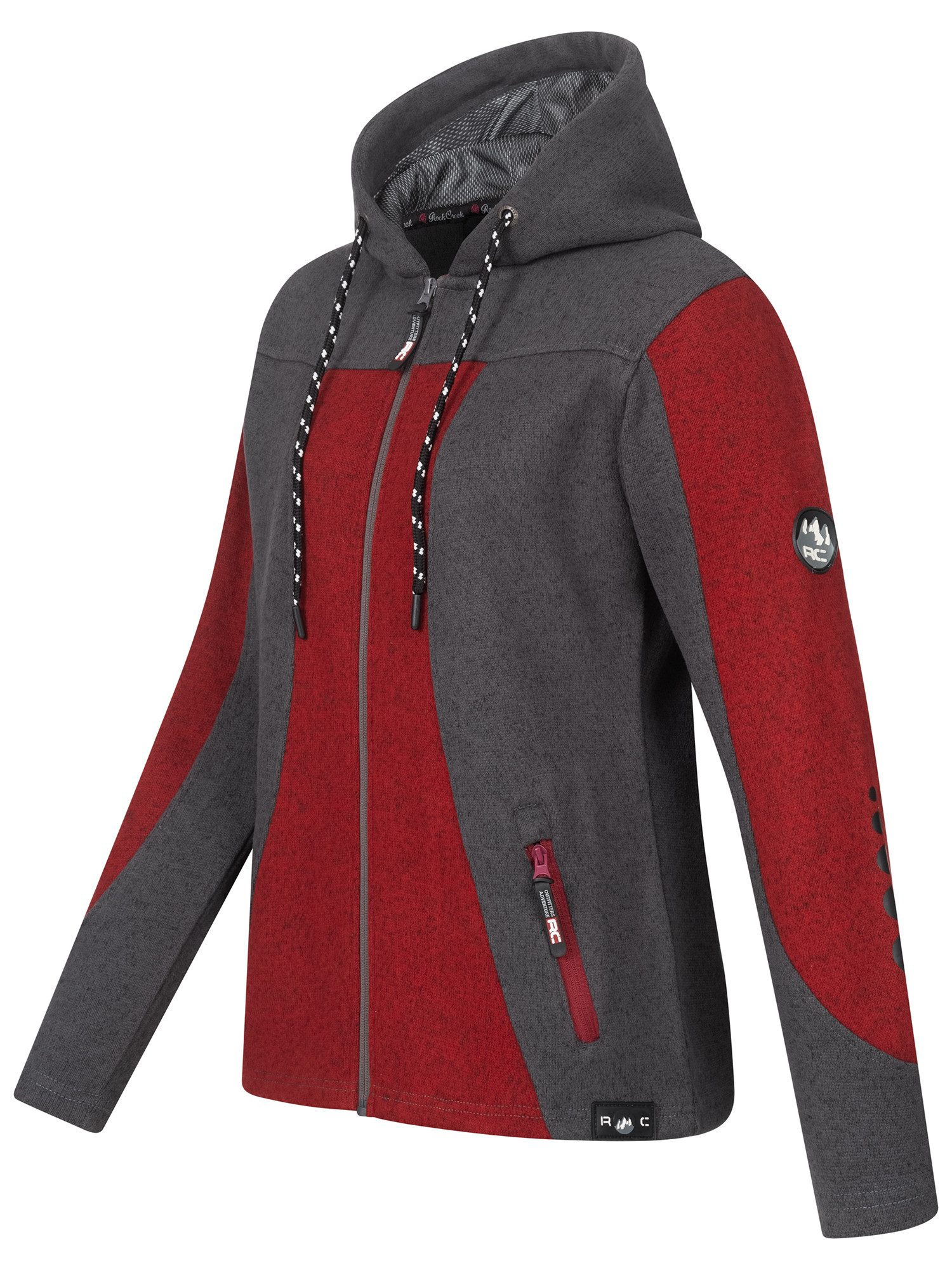 Rock Creek Fleecejacke Damen Fleecejacke Übergangsjacke günstig online kaufen