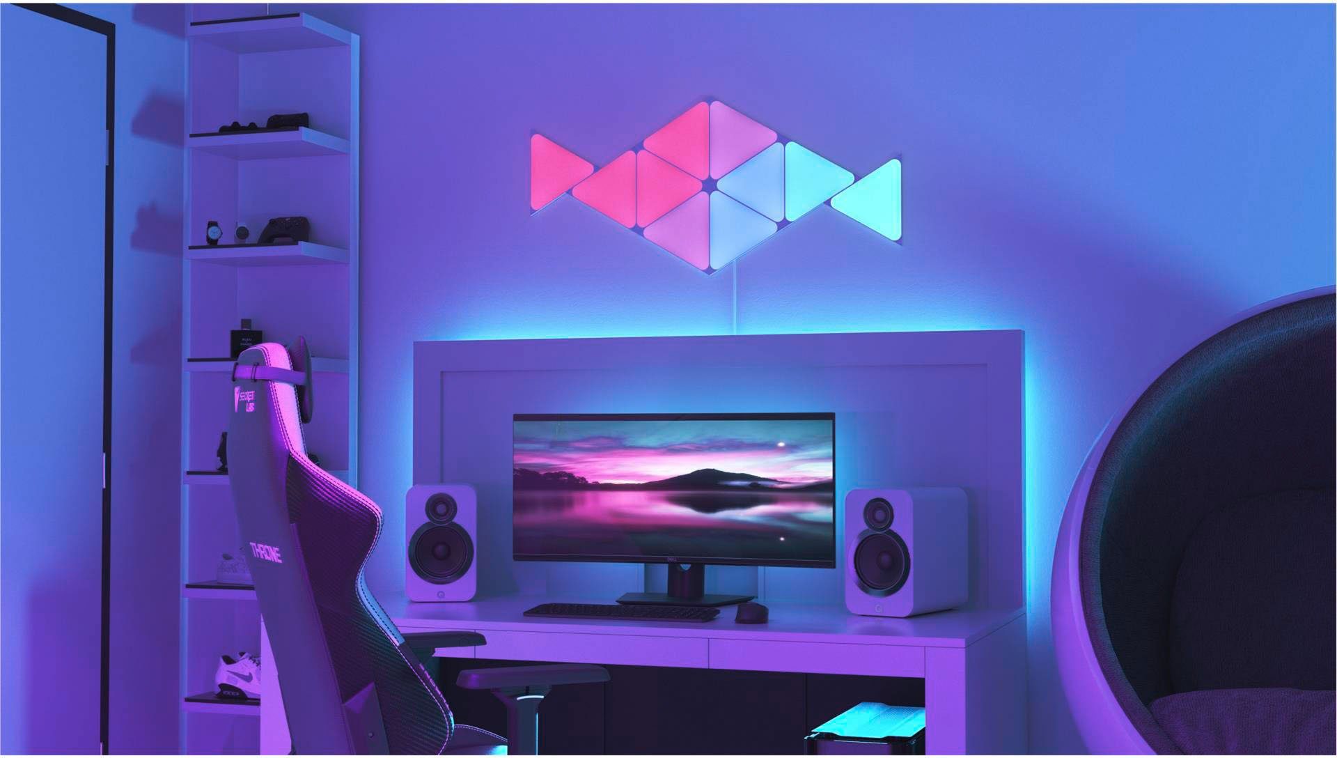 nanoleaf LED Panel Triangles, Dimmfunktion, LED fest Farbwechsler integriert