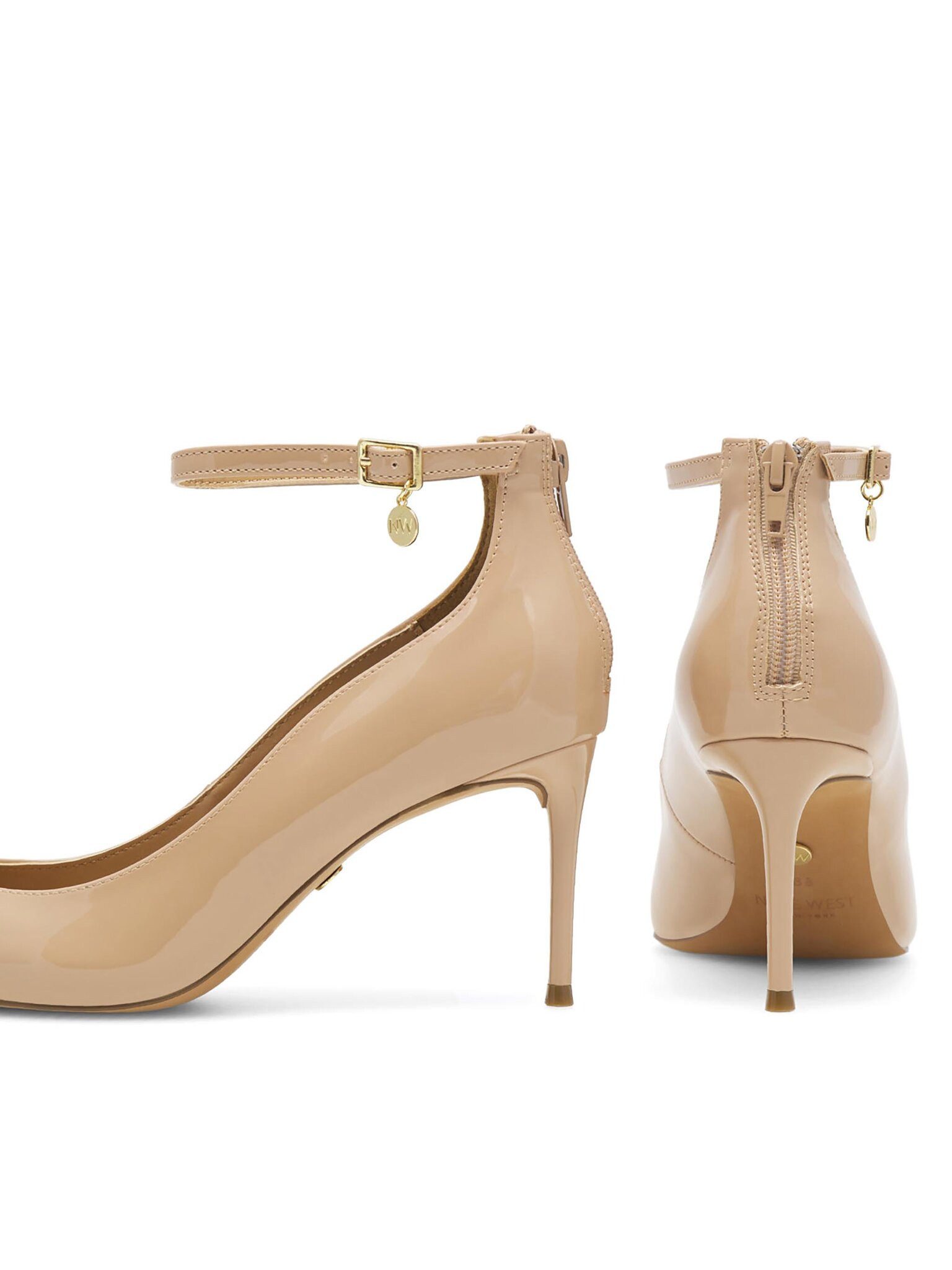 Nine West High Heels SJ1489 Beige High-Heel-Stiefel
