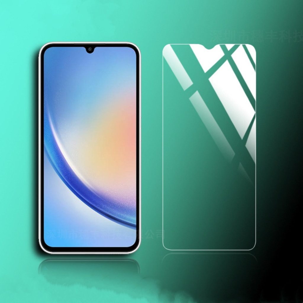 CLM-Tech Displayschutzglas 2x Schutzfolie für Samsung Galaxy A05s - Panzerfolie für Samsung Galaxy A05s, Samsung Galaxy A05s Panzerglas Folie - Anti-Fingerabdruck und kratzfest -, 2 Stück, Unterstützt Fingerabdruck-ID