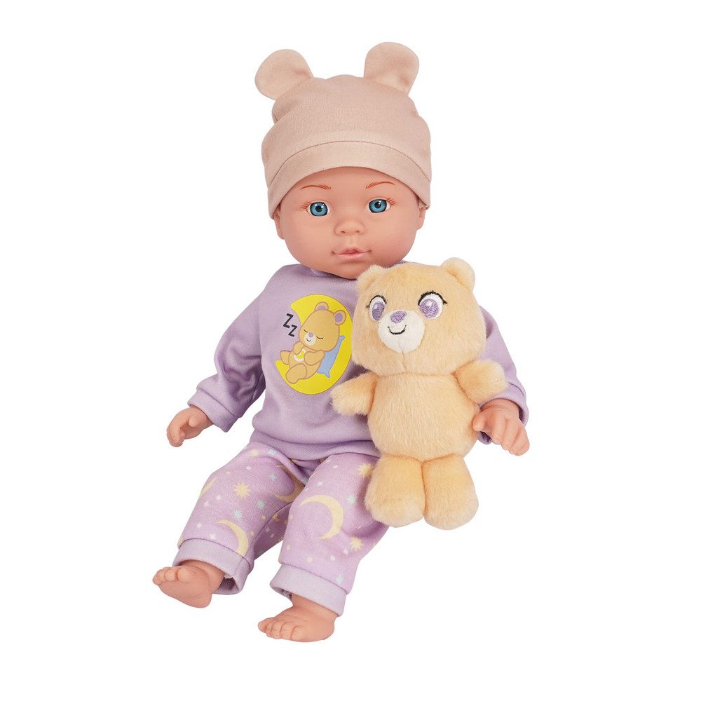 Besttoy Babypuppe Puppe Maggy mit Plüschbär - ca. 30 cm