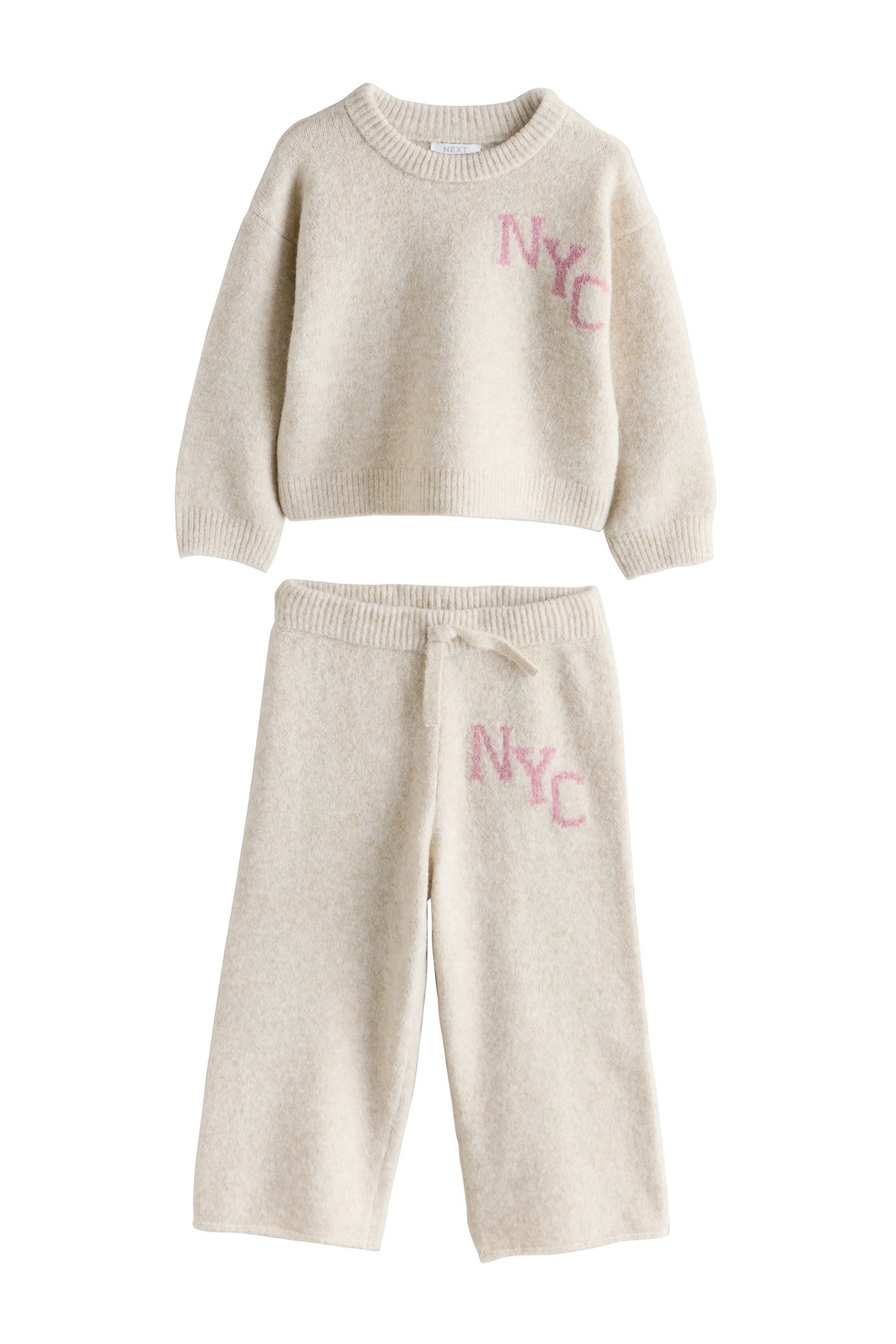 Next Strickjacke Bequemes Strick-Set „NYC“ (2-tlg)