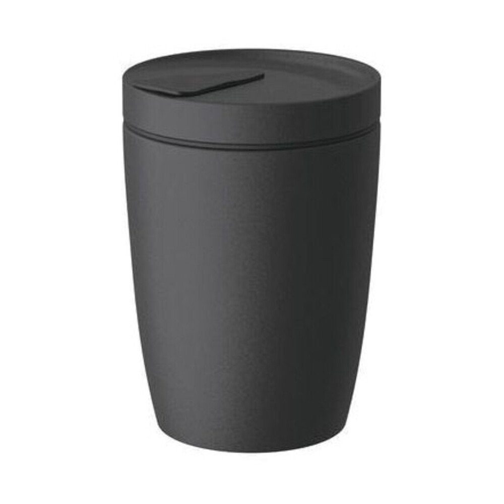 Villeroy & Boch Coffee-to-go-Becher Kaffeebecher to go 0,3 l Manufacture Rock To Go, 1-tlg., Premium Porcelain, Kaffeebecher to go, Ø8,8cm, Premium Porcelain, schwarz