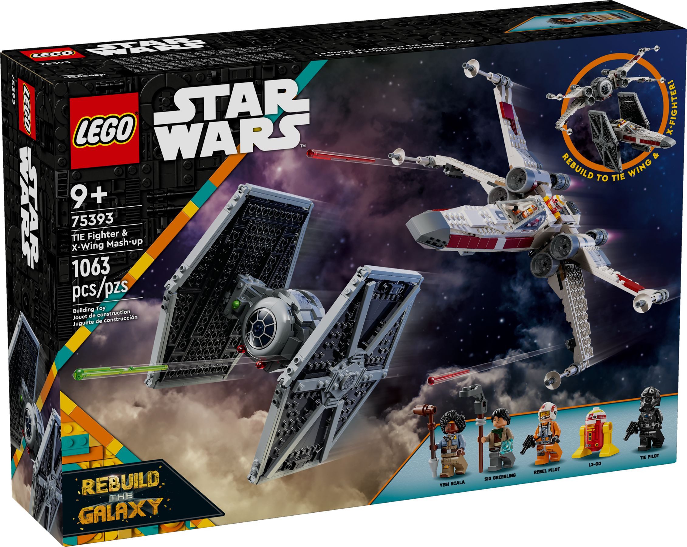LEGO® LEGO® Star Wars 75393 Mashup aus TIE Fighter & X-Wing Spielbausteine