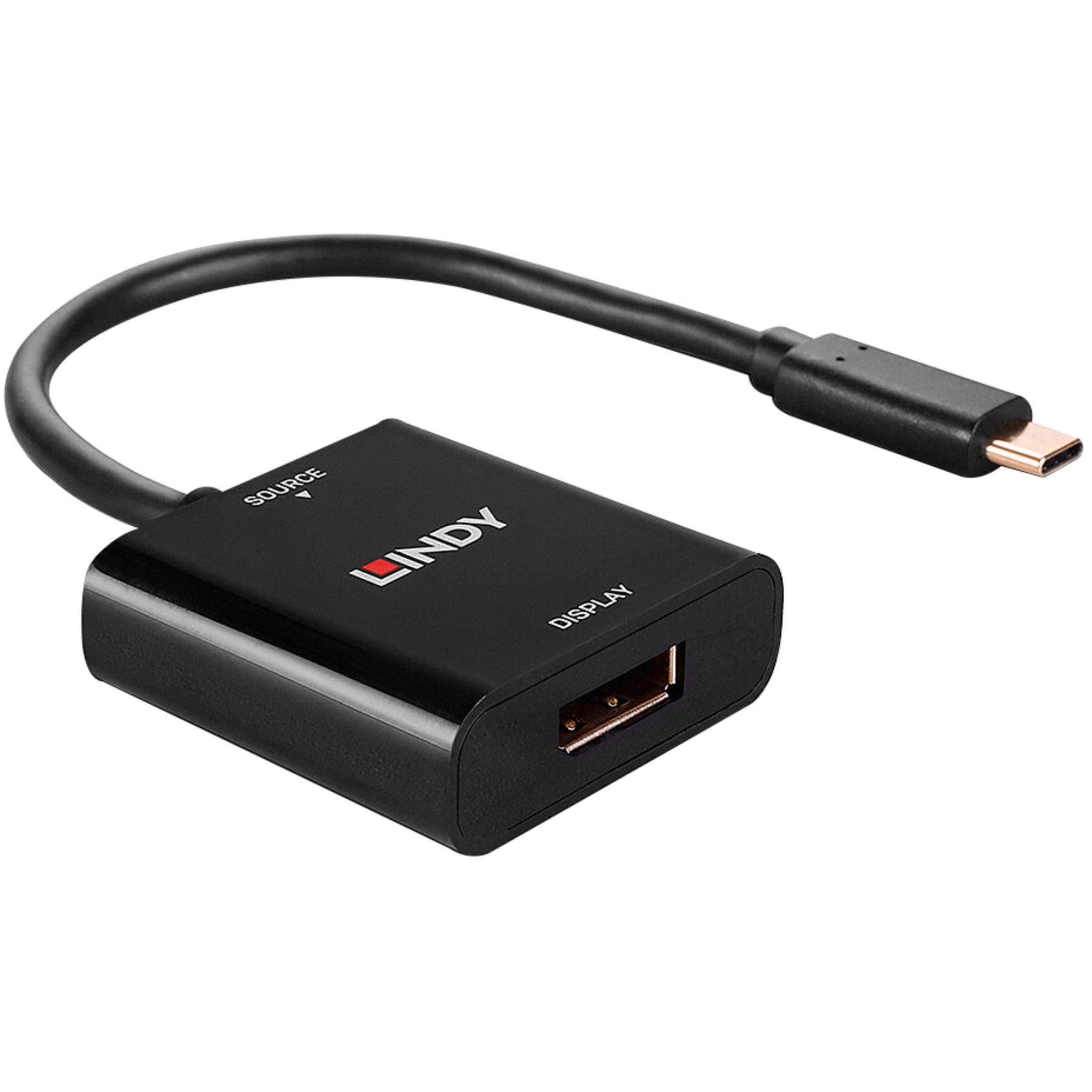Lindy USB Konverter, USB-C Stecker > DisplayPort Computer-Kabel