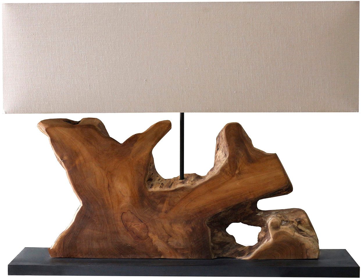 SalesFever Tischleuchte Treibholz, ohne Leuchtmittel, handgefertigt