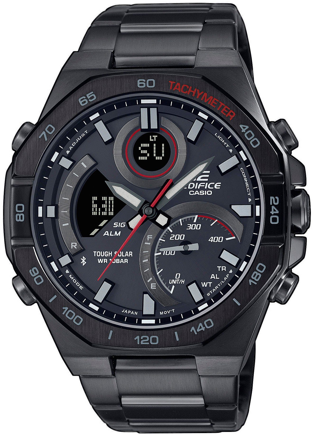 CASIO EDIFICE ECB-950DC-1AEF Smartwatch, Solaruhr,Armbanduhr,Herrenuhr,Stoppfunktion, Phone Finder, Bluetooth