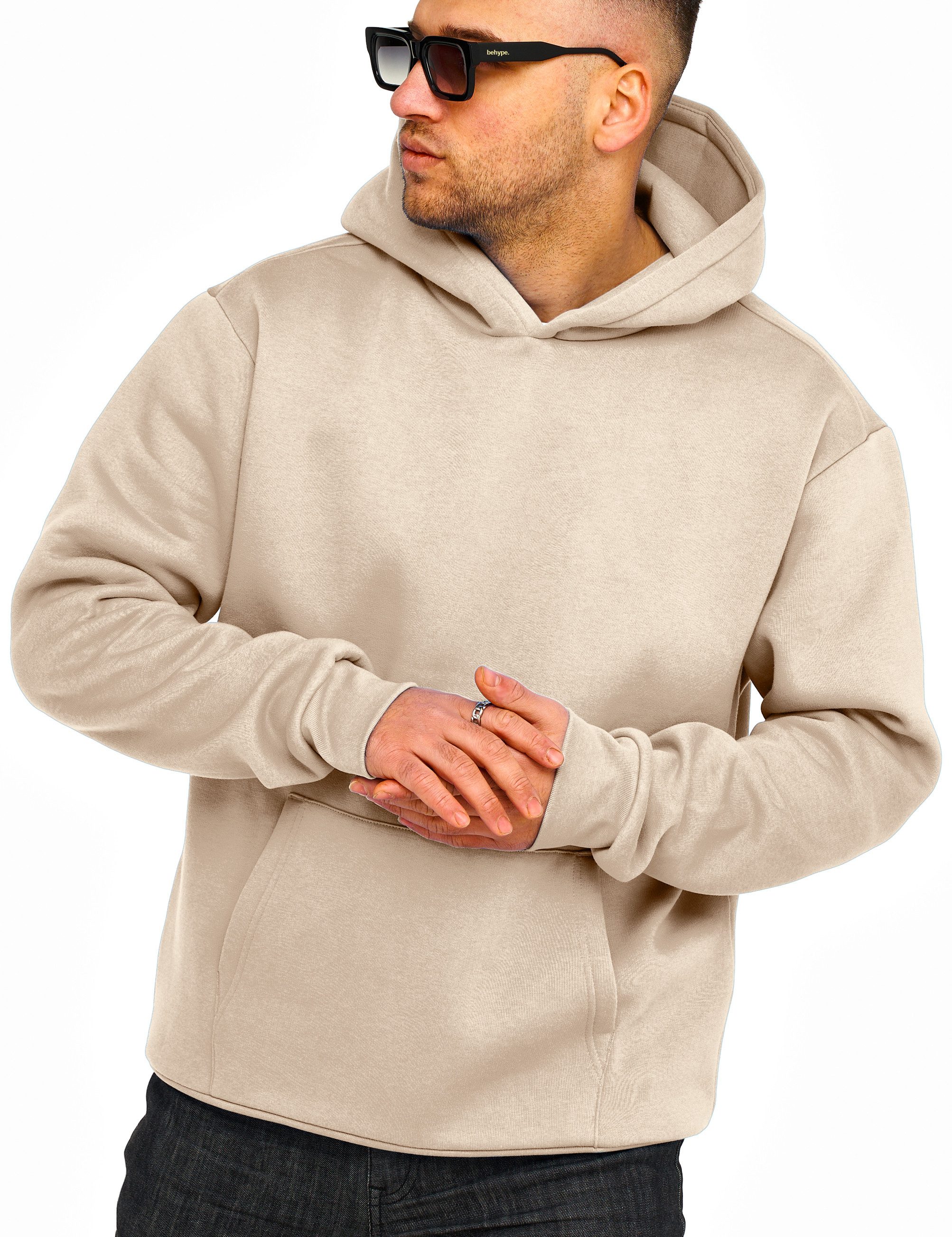 DAILY COTTON Hoodie DCTALGAR Herren Basic Kapuzenpullover Oversized Raglan günstig online kaufen