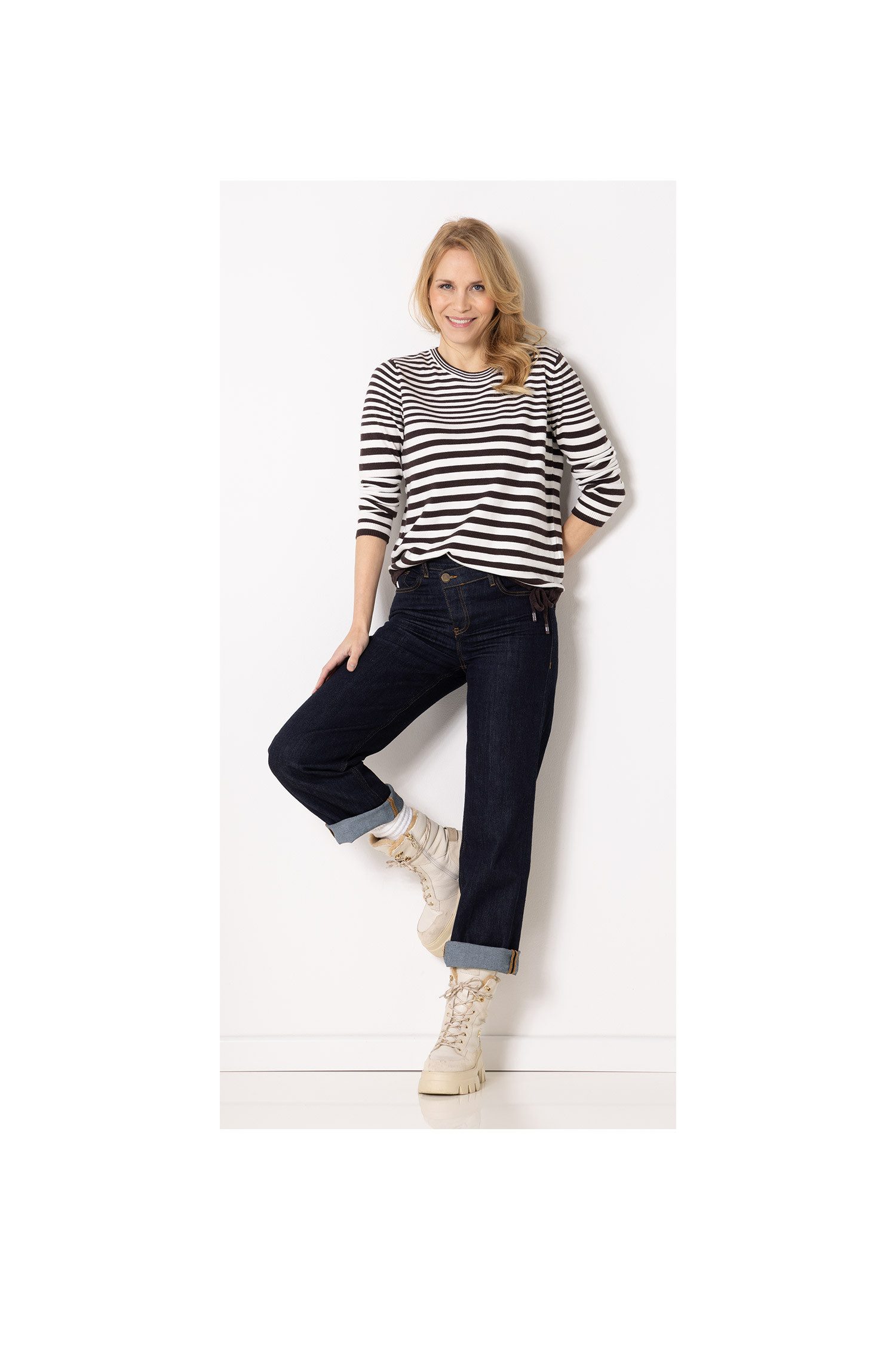 SER Strickpullover Pullover Ringel W6250206