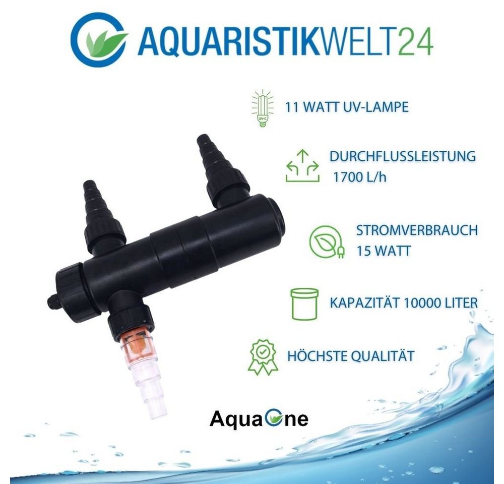 Thumbnail - Aquaone UVC-Klärer AquaOne Cuv 111 Uvc Wasserklärer 11W Aquarium Teich Algenvernichter