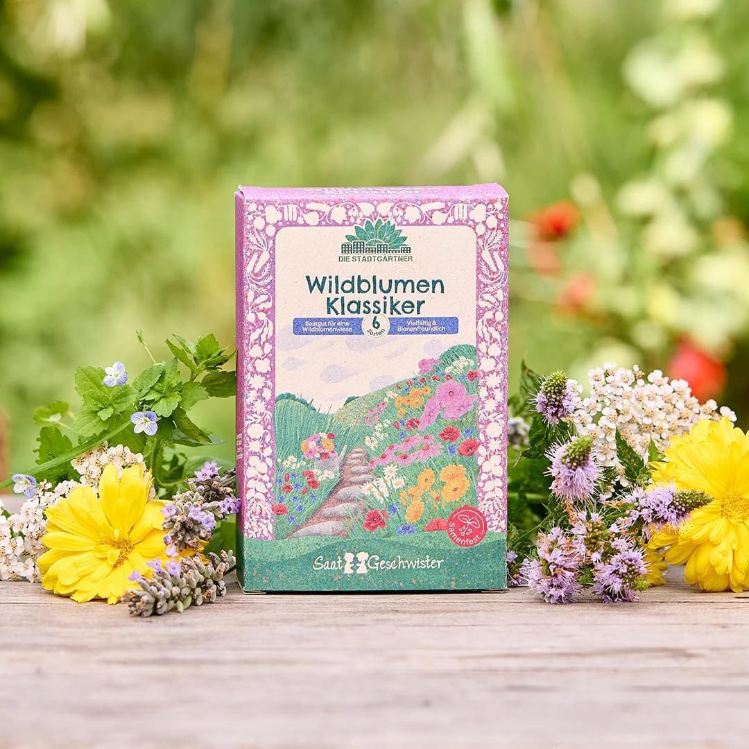 Die Stadtgärtner Blumensamen Saatgut-Set mit 6 Wildblumen-Klassikern, Tolle günstig online kaufen