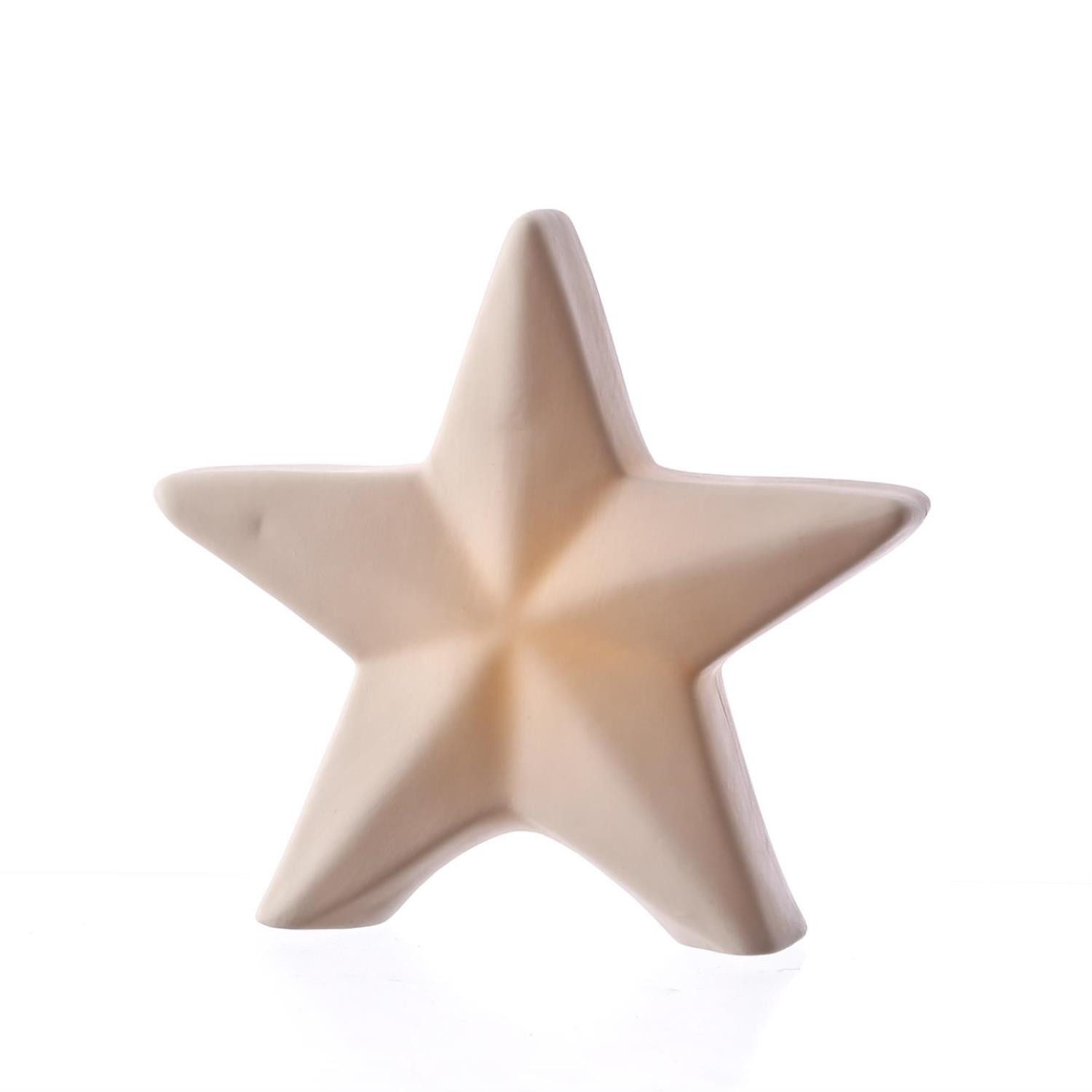 MARELIDA LED Stern LED Stern Lichtstern Leuchtstern Dekostern 19cm inkl. Batterie innen, LED Classic, warmweiß (2100K bis 3000K)