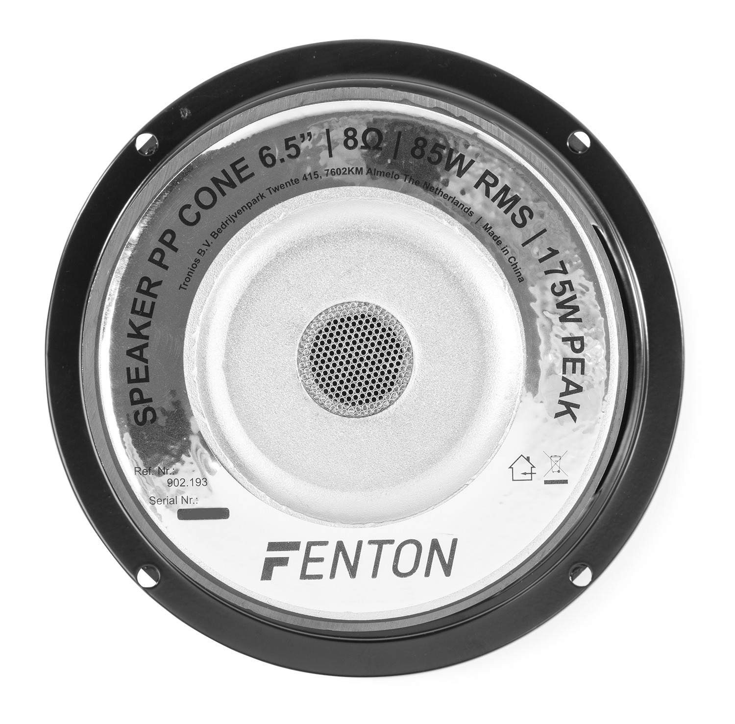 Fenton 16cm, WPP16 W, 6.5" Einbaulautsprecher Polypropylen-Membran) Tieftöner, (85 /