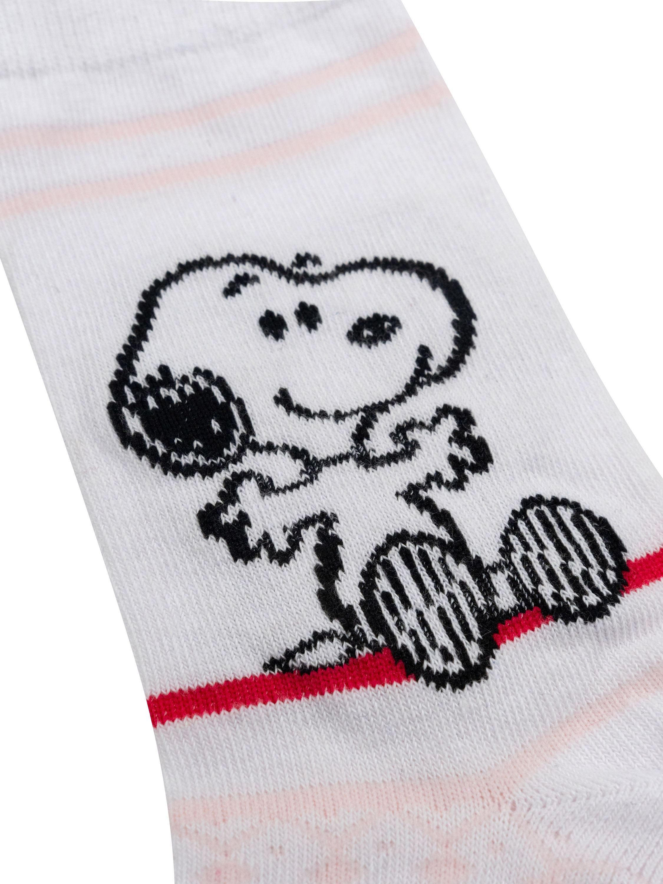 United Labels® Socken The Peanuts Snoopy Socken Sneaker Norweger Strümpfe (5er Pack) 38-43 – Bild 5 von 5