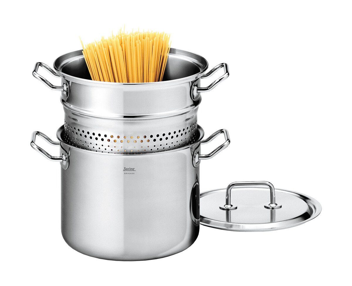 Spring Geschirr-Set Pasta Set 22 cm Brigade Premium, Aluminium, Edelstahl