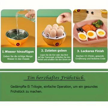 Bifurcation Eierkocher 1 Stück multifunktionaler Eierkocher mit automatischer Abschaltung, Anzahl Eier: 7 St.