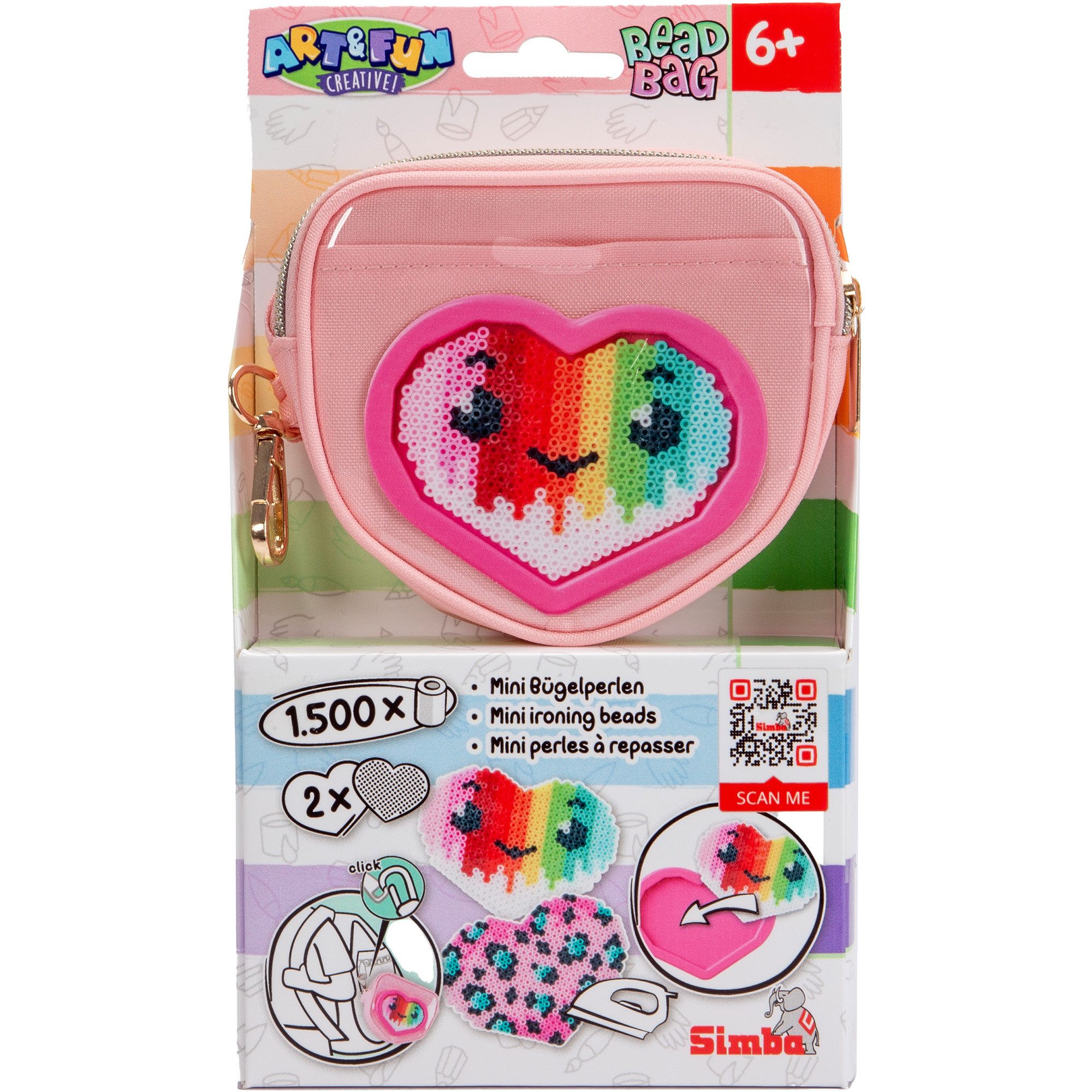 SIMBA Kreativset Simba Art & Fun Beadbag Heart, Basteln