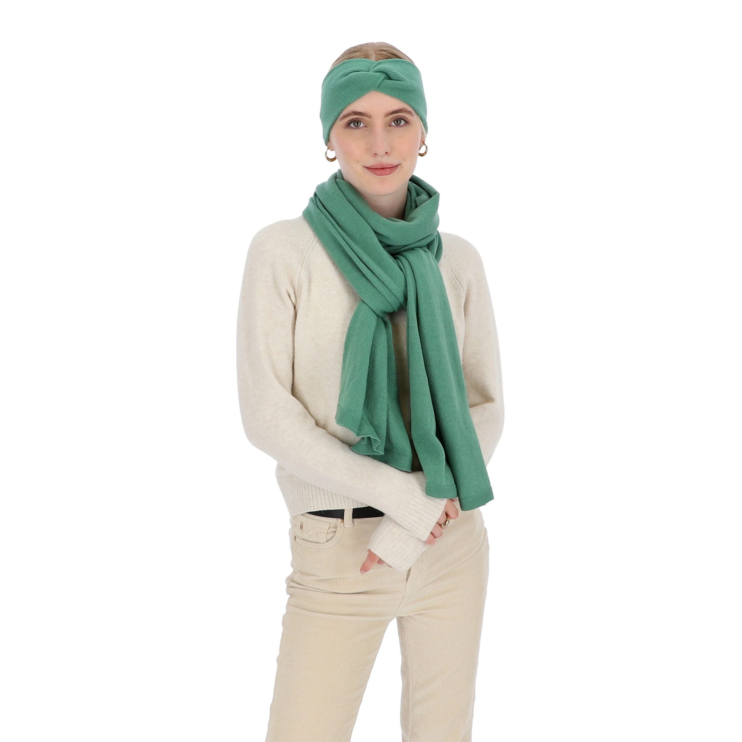 halsüberkopf Accessoires Stirnband Feinstrick-Stirnband mit optischen günstig online kaufen