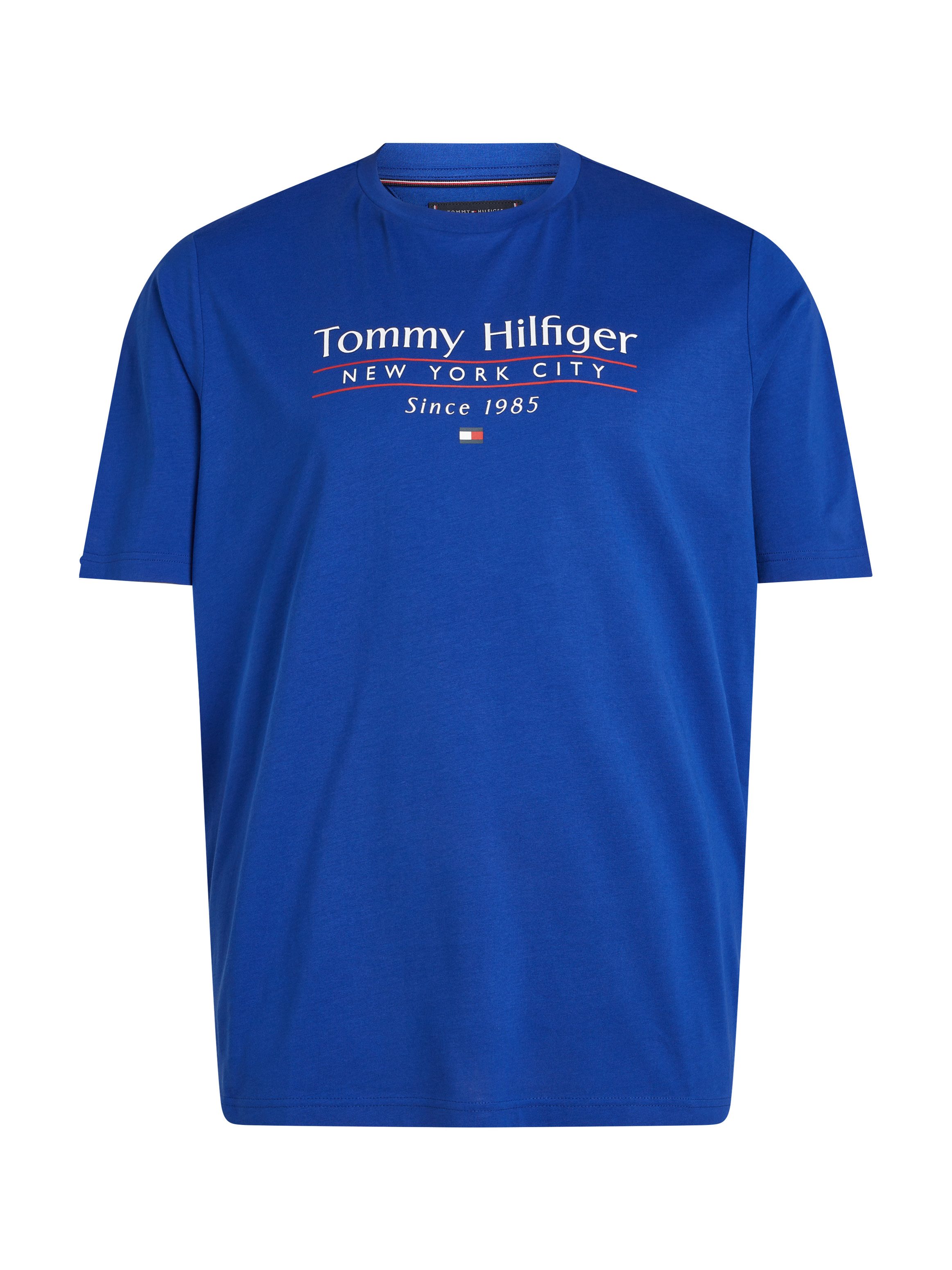 Tommy Hilfiger Big & Tall T-Shirt BT-HILFIGER CENTER STACK TEE-B Große Größen, mit mehrfarbigen Print