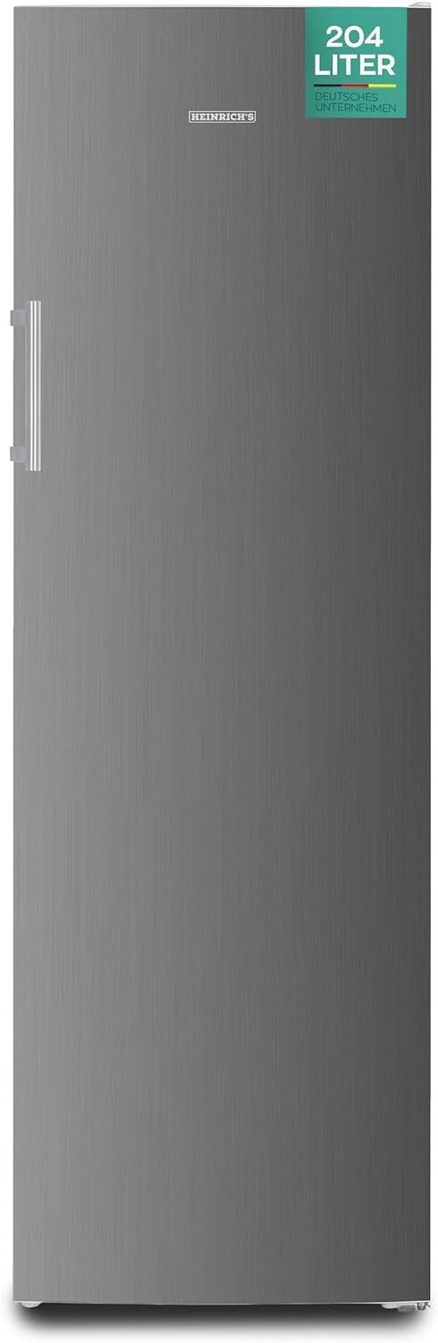 Heinrich´s Gefrierschrank HGS 3193 IX, 170.5 cm hoch, 54.5 cm breit, Tiefkühlschrank Freezer 204 L No-Frost