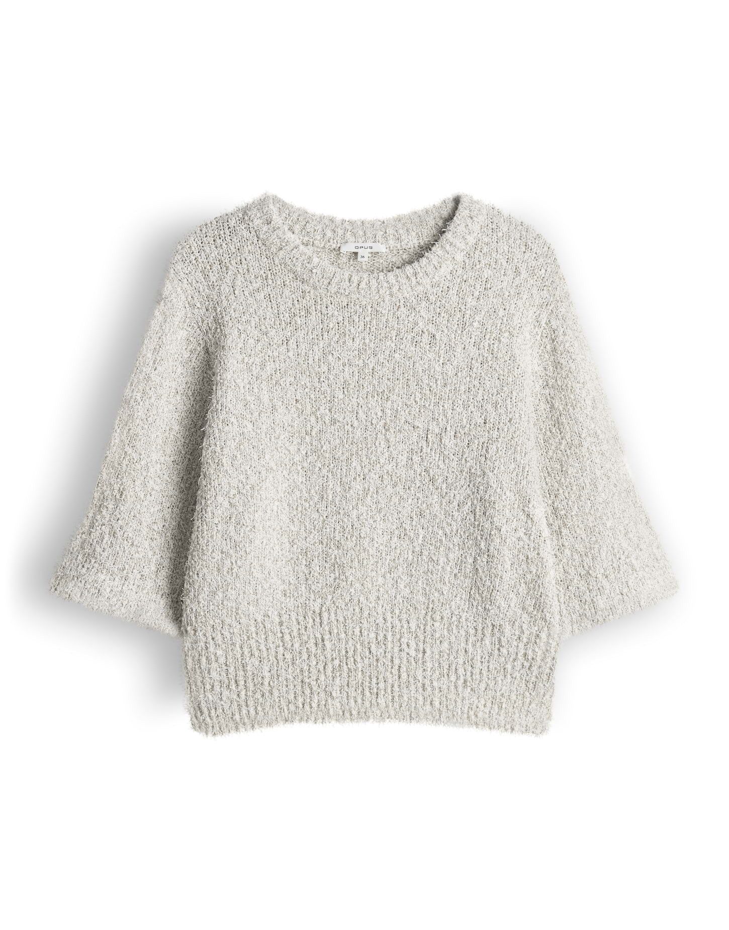 OPUS Strickpullover Pamos Halbarm mit Rundhalsausschnitt günstig online kaufen