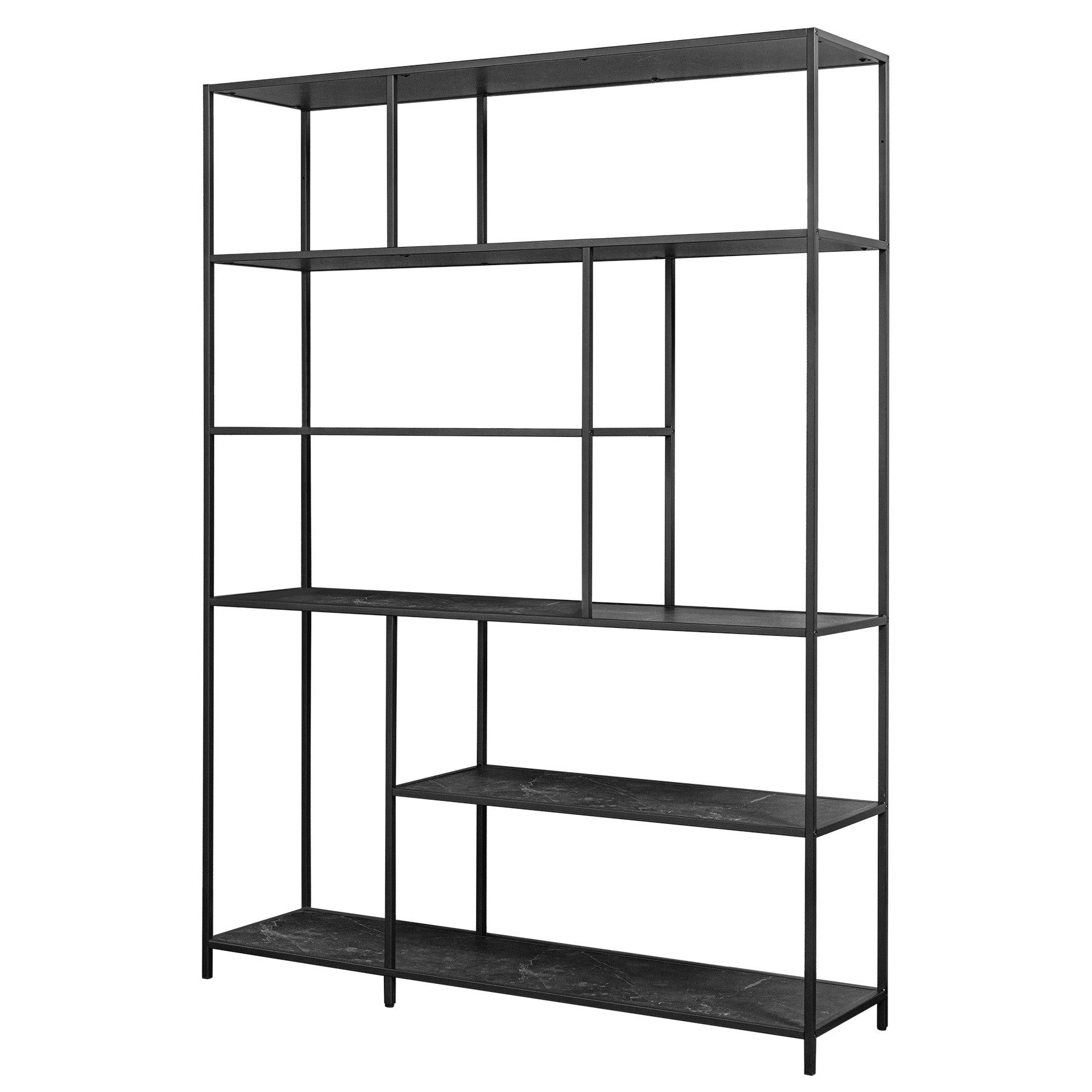 riess-ambiente Bücherregal SLIM LINE 185x135cm graphit / schwarz, Einzelart günstig online kaufen