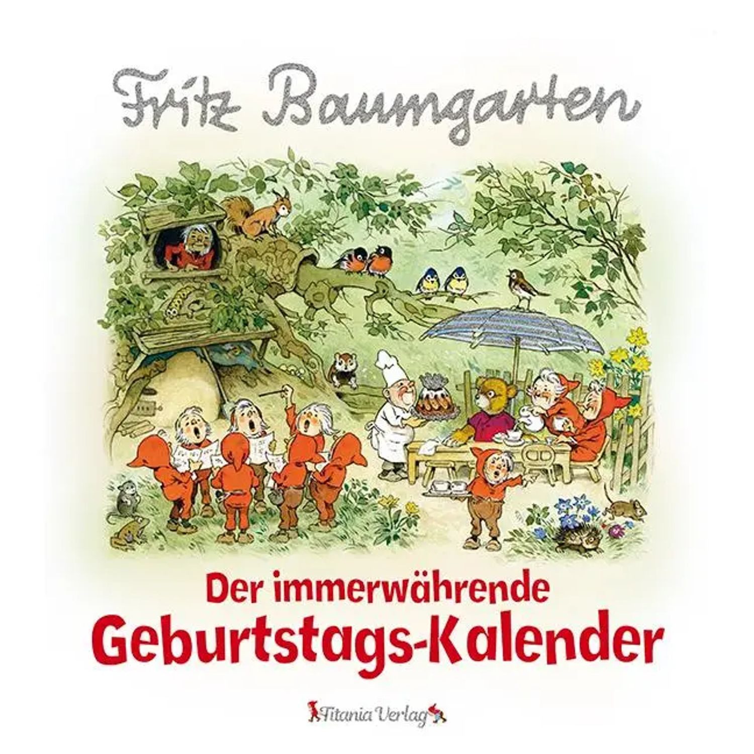 TITANIA Wandkalender Der immerwährende Geburtstags-Kalender