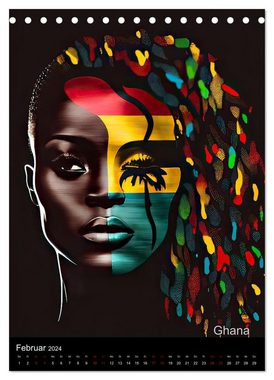 CALVENDO Wandkalender Afrikanische Schönheiten (Tischkalender 2024 DIN A5 hoch)
