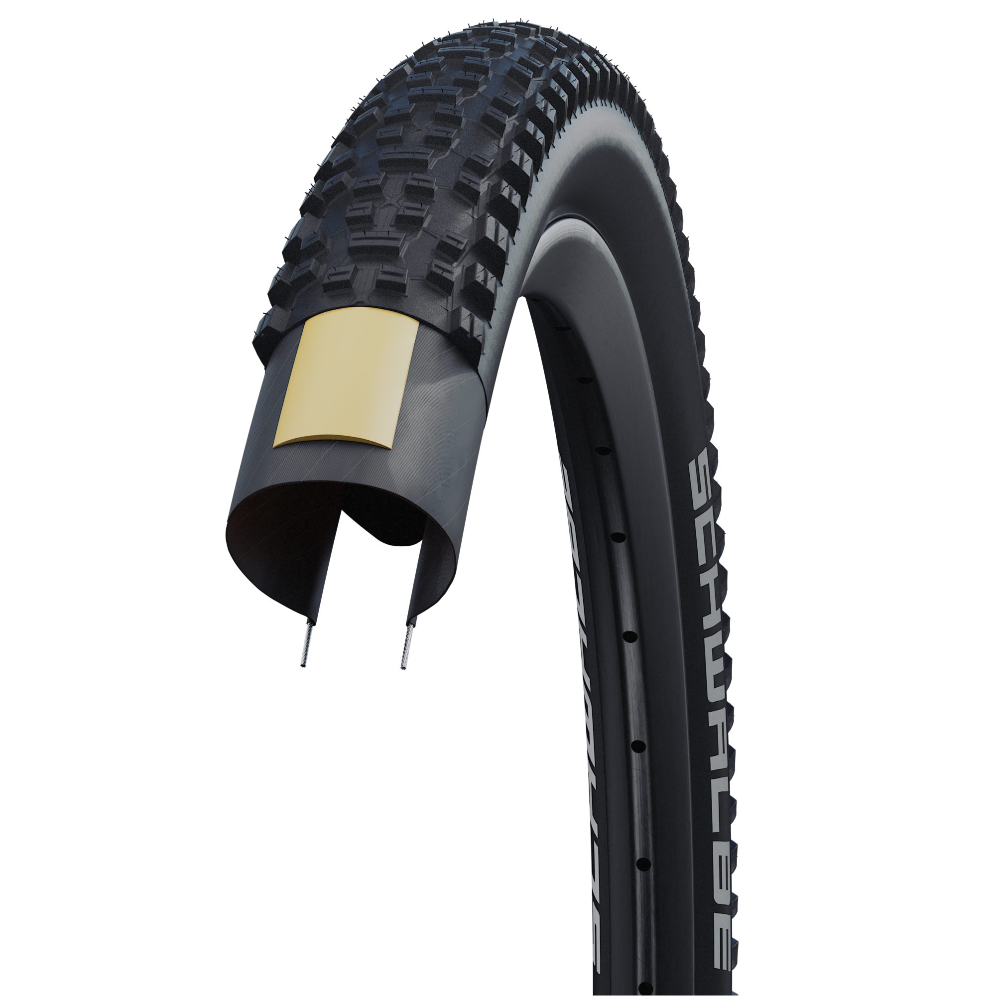Schwalbe Fahrradreifen Schwalbe Rapid Rob 54-622 Schwalbe Basic K-Guard 29x2.10, Drahtreifen