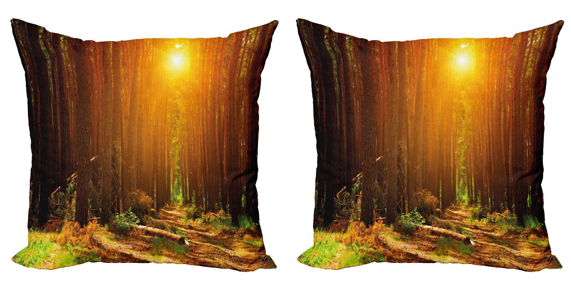 Kissenbezüge Modern Accent Doppelseitiger Digitaldruck, Landschaft Abakuhaus (2 Sun Sonnenuntergang Dämmerung Rise Stück)