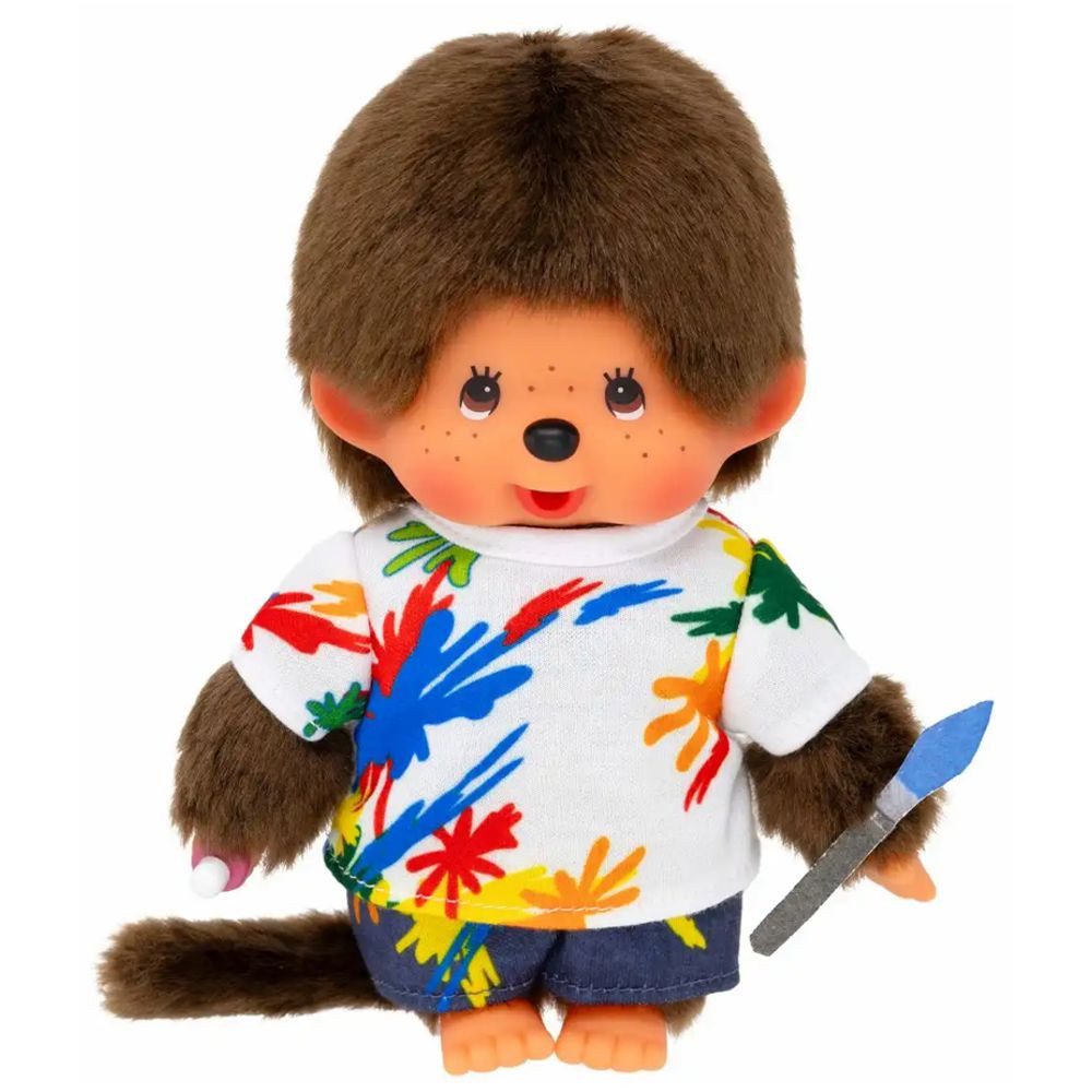 Monchhichi Plüschfigur Junge im Maler-Outfit 20 cm Monchhichi Puppe Fashion günstig online kaufen