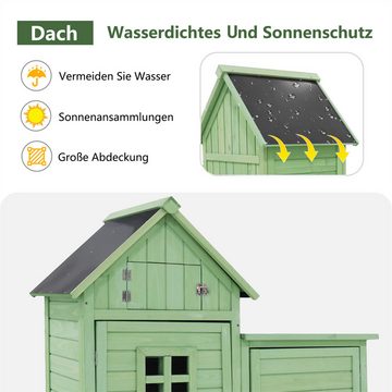 autolock Gartenhaus Gartenhaus,Gartenschrank mit PVC-Dach Geräteschuppen, Geräteschrank mit Satteldach,118 x 54 x 173 cm