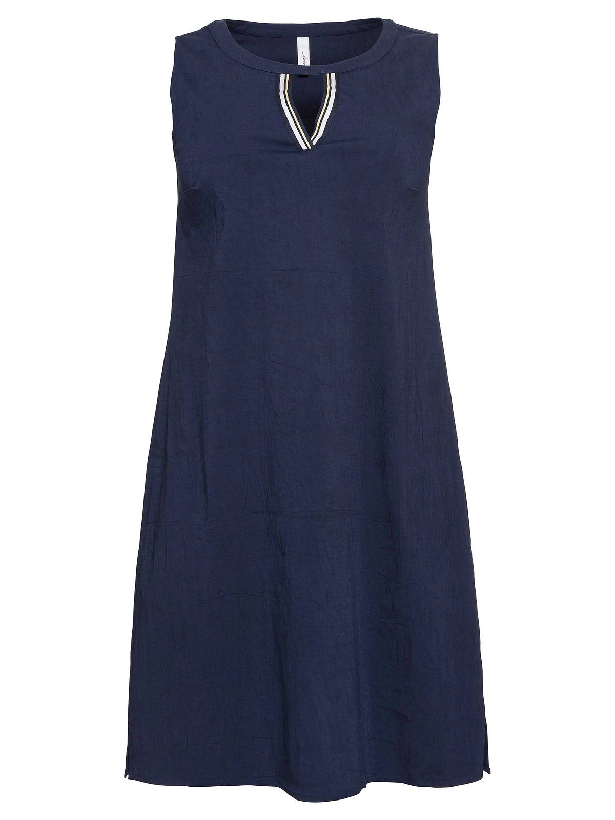 Damen Kleider Sheego Tunikakleid Kleid aus elastischer Baumwoll-Qualität