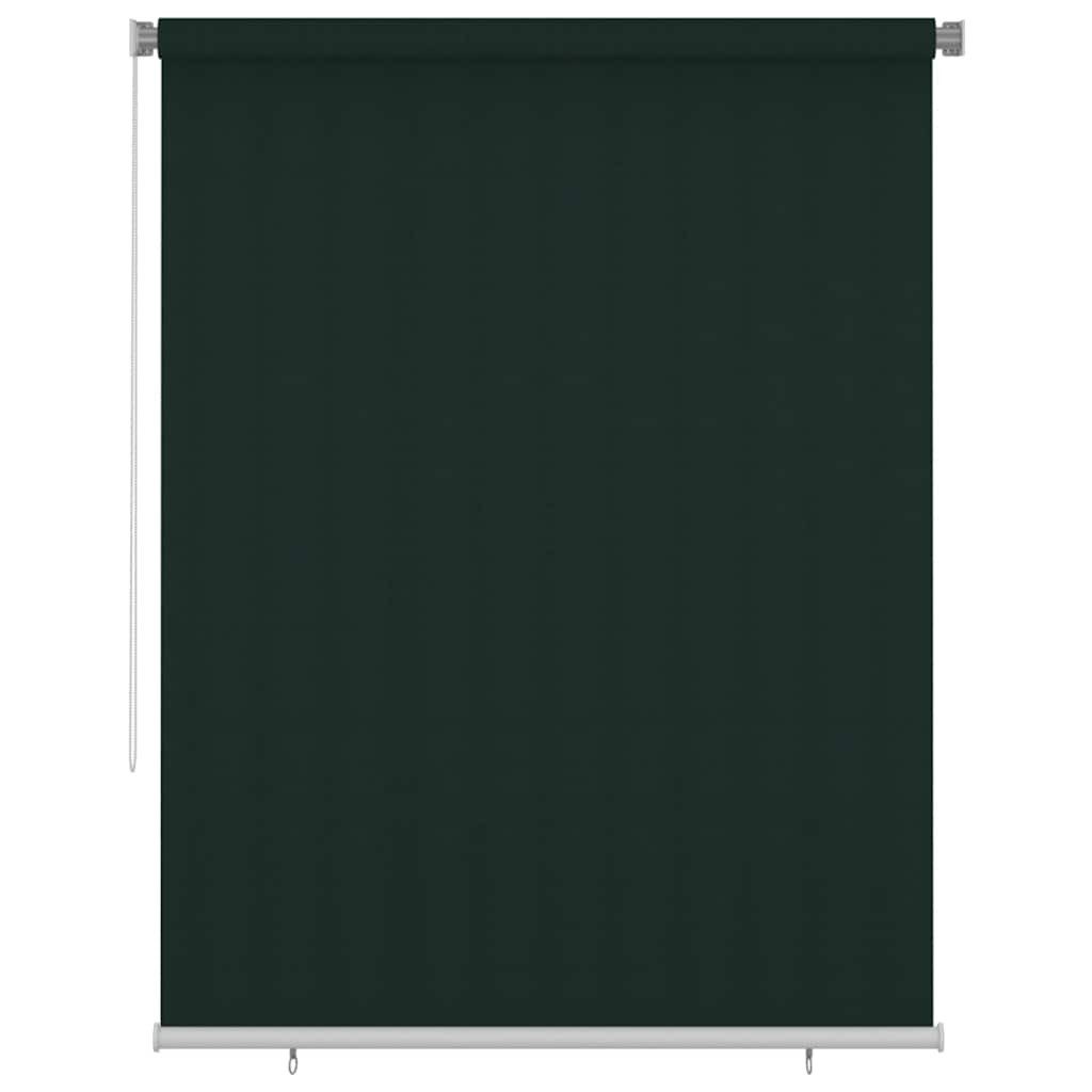 Rollo Außenrollo 185 (B)x230 (H) cm Dunkelgrün HDPE, vidaXL