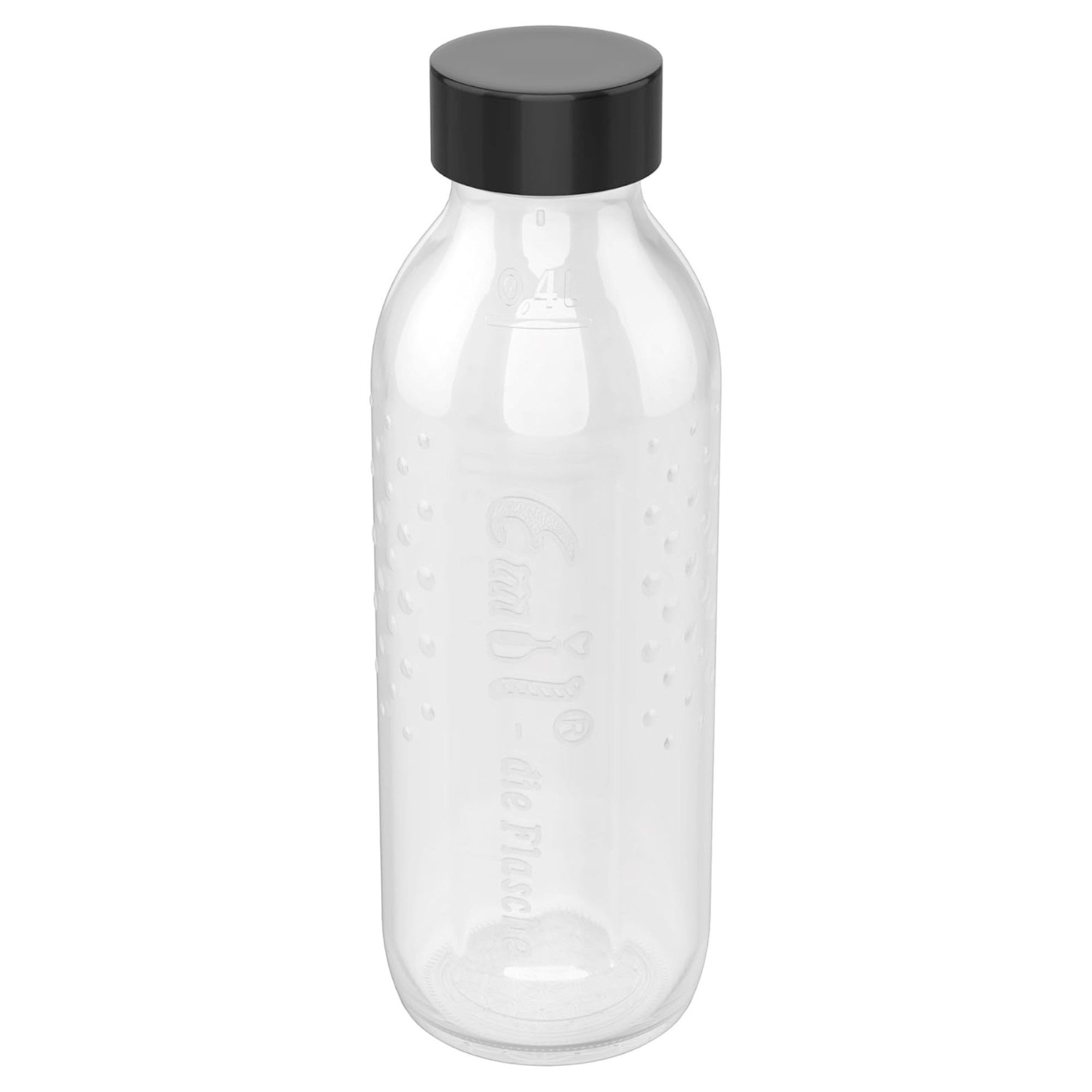 Emil Trinkflasche Glasflasche Ersatz, Spülmaschinengeeignet, BPA-frei, Warm befüllbar bis 60 °C