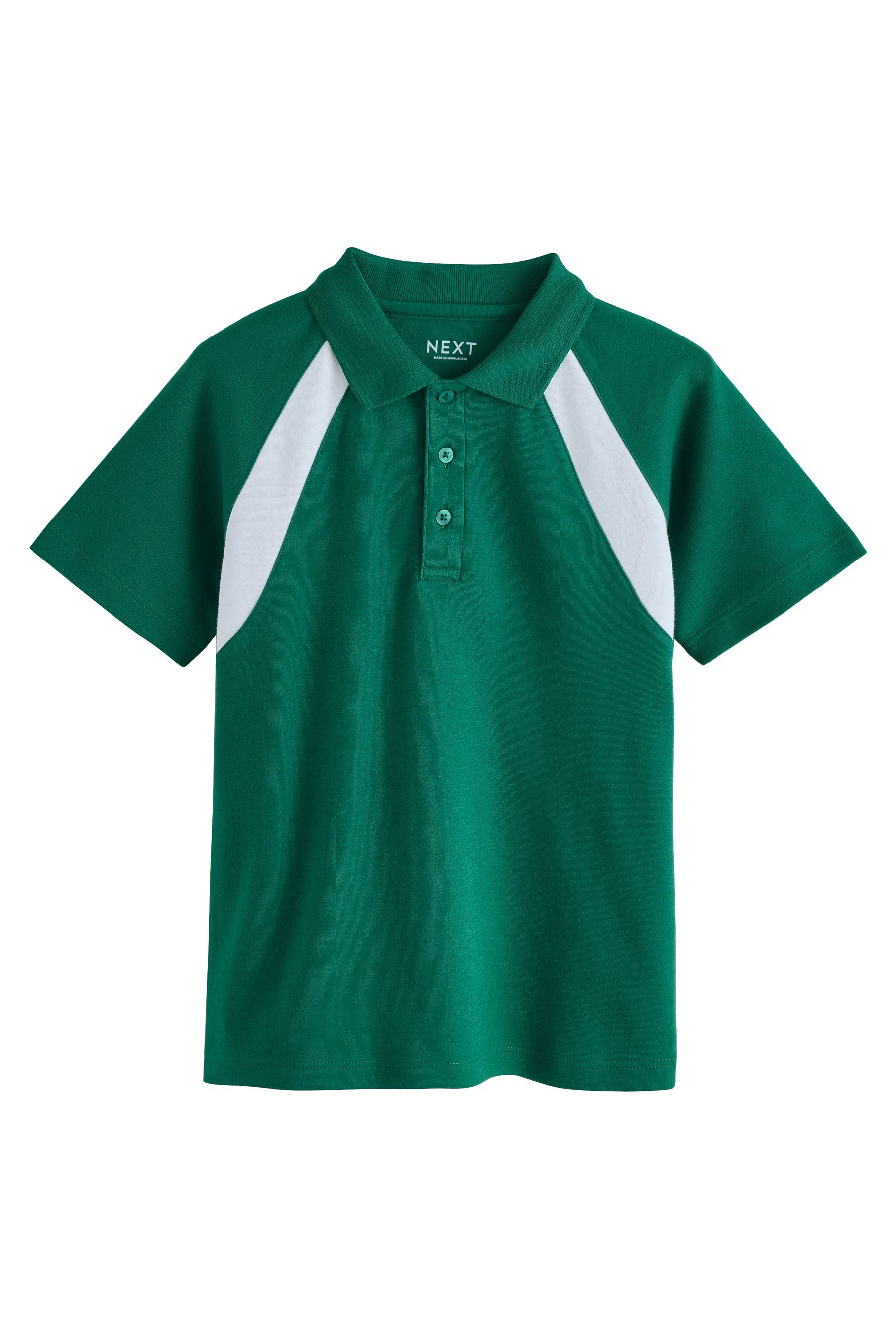Poloshirt Kurzärmeliges Polo-Shirt mit Blockfarben