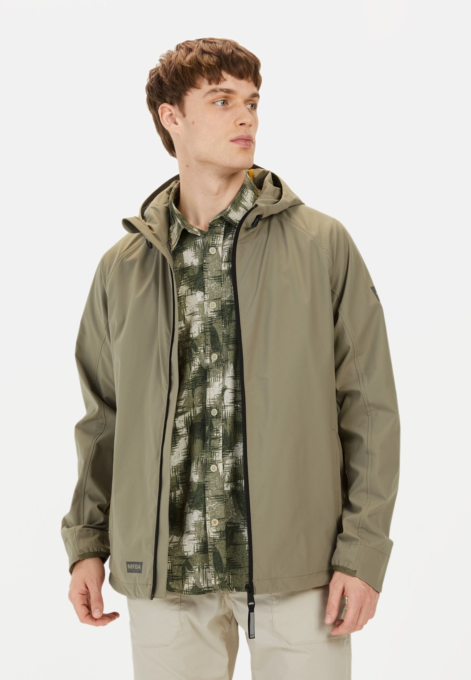Outdoorjacke aus recyceltem Polyester