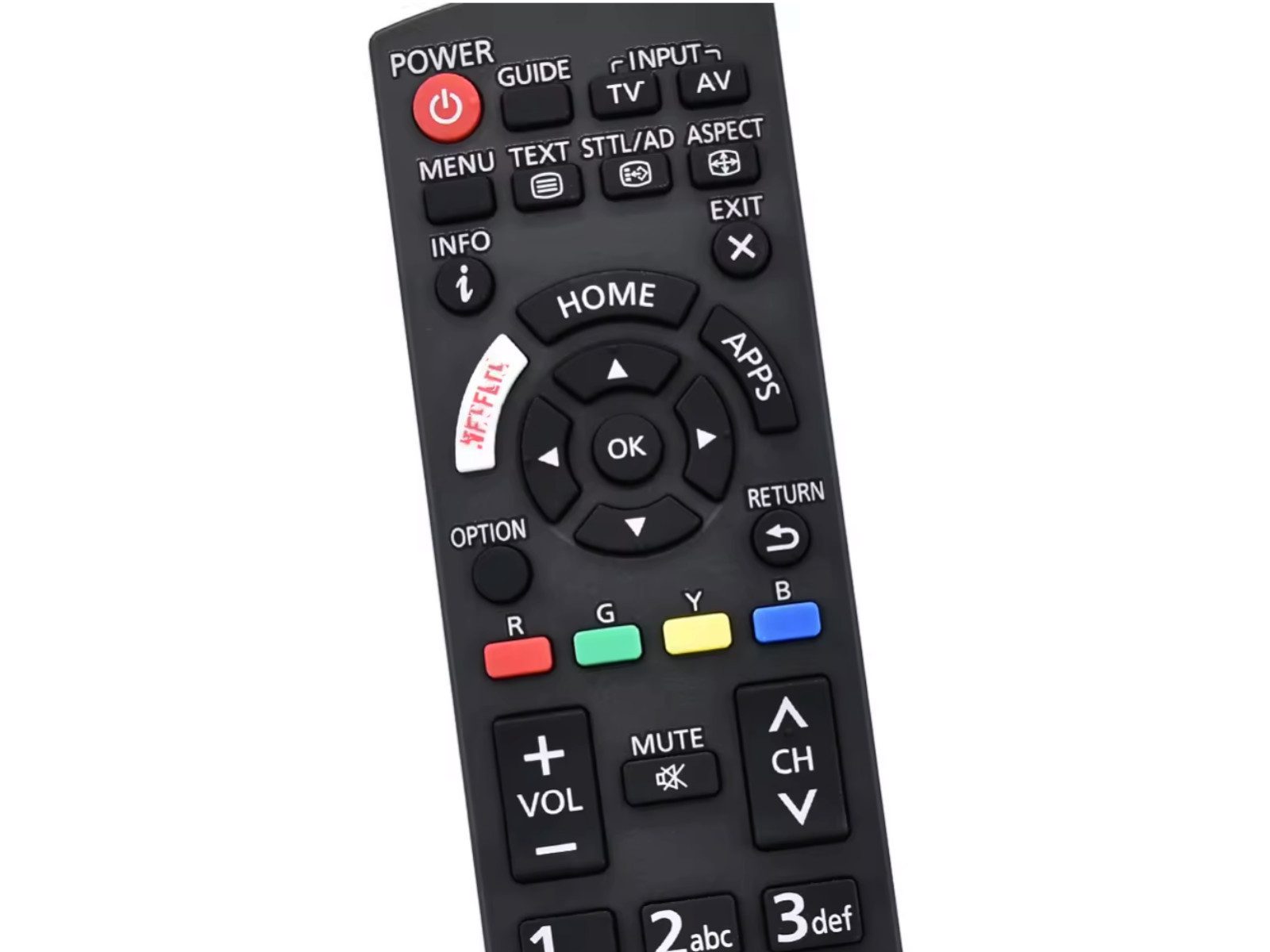 azurano Ersatz für PANASONIC N2QAYB001133, N2QAYB001109, N2QAYB001009, Universal-Smart-TV-Fernbedienung (Ersetzt auch N2QAYB001009, N2QAYB001115, N2QAYB001178)
