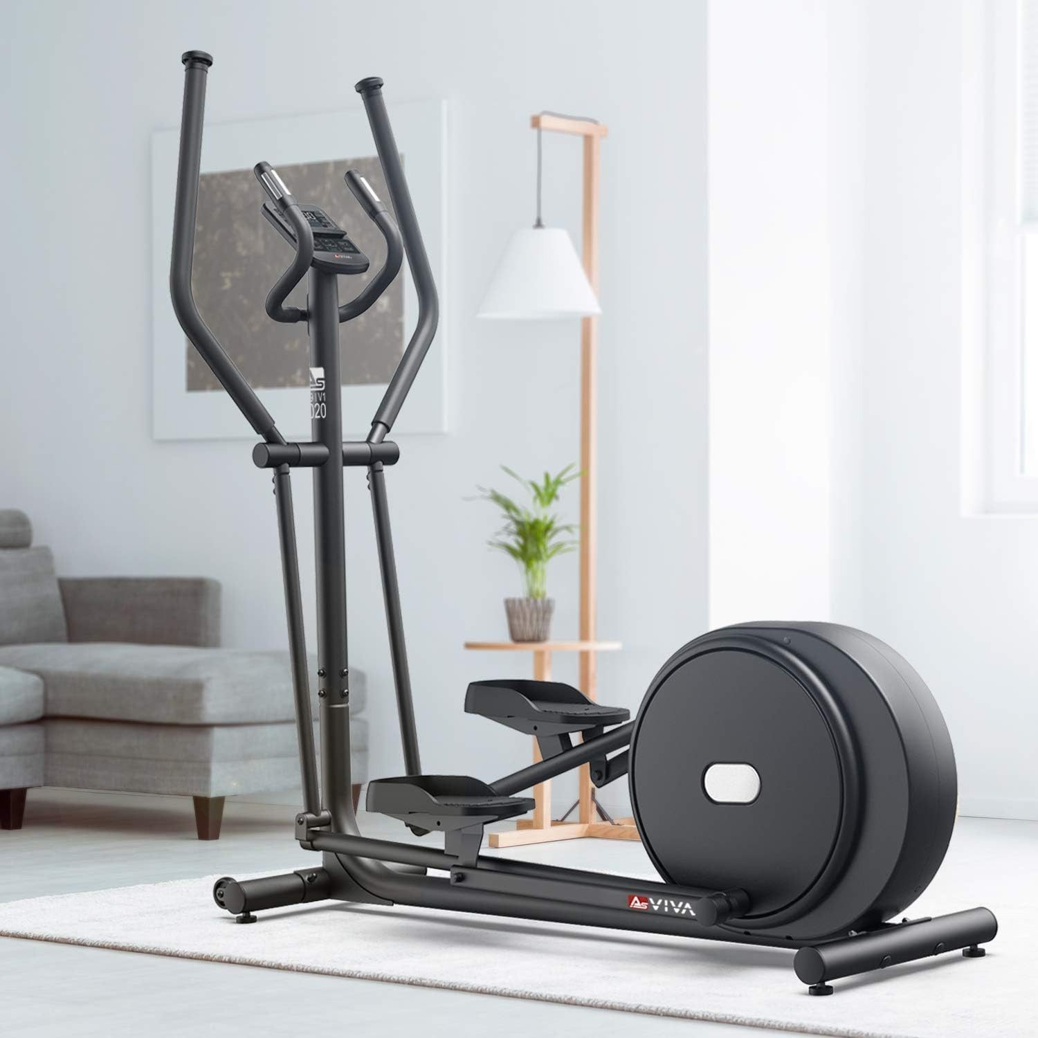 AsVIVA Crosstrainer-Ergometer C29, Ergometer-Funktion, leiser Riemenantrieb, klappbar, Bluetooth
