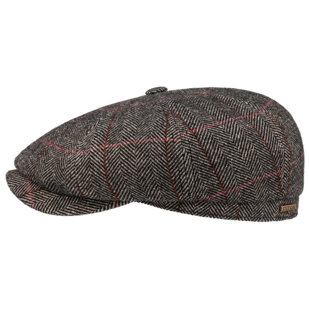 Stetson Flat Cap (1-St) Schirmmütze mit Schirm, Made in the EU beige-schwarz | Schiebermützen