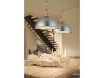 meineWunschleuchte LED Pendelleuchte, Dimmfunktion, LED wechselbar, Warmweiß, Fabrik-lampe hängend über Esstisch Industrie-design Industrial, Ø45cm