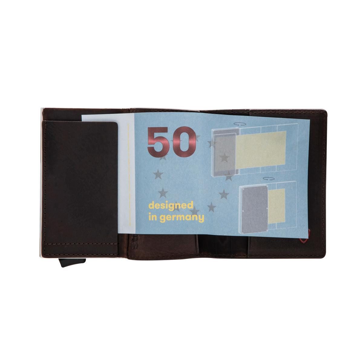 Strellson Geldbörse Camden C-one E-cage sv8o Herren Geldbörsen/Kartenetui Leder Hochformat (1 Stück, 1-tlg., B/H/T)ca. 7/10/2 cm), RFID-Schutz