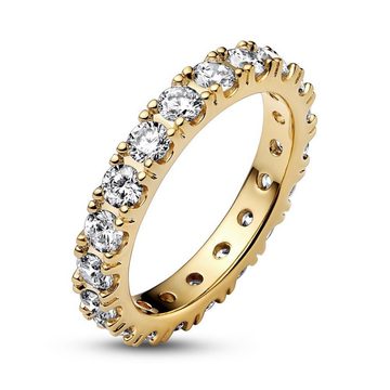 Pandora Fingerring PANDORA Eternity Ring für Damen, goldfarben mit Zirkonia