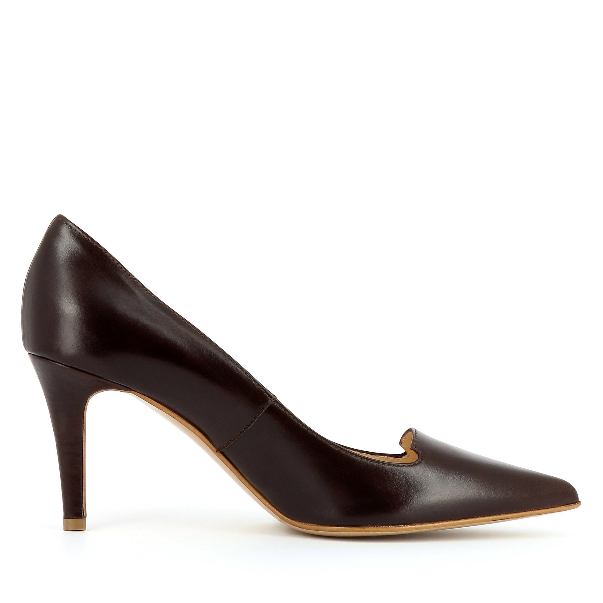 Evita JESSICA Pumps Handmade in Italy dunkelbraun