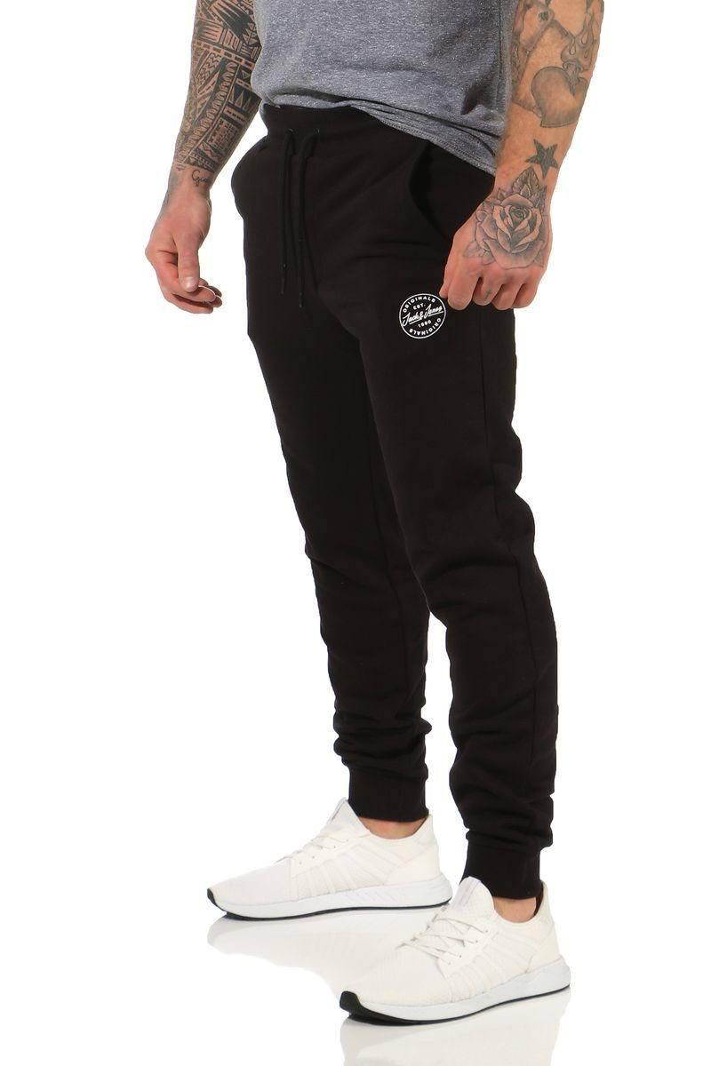 Jack & Jones Sweathose JACK & JONES JOGGINGHOSE SWEAT PANT HOSE GORDAN Black / Schwarz