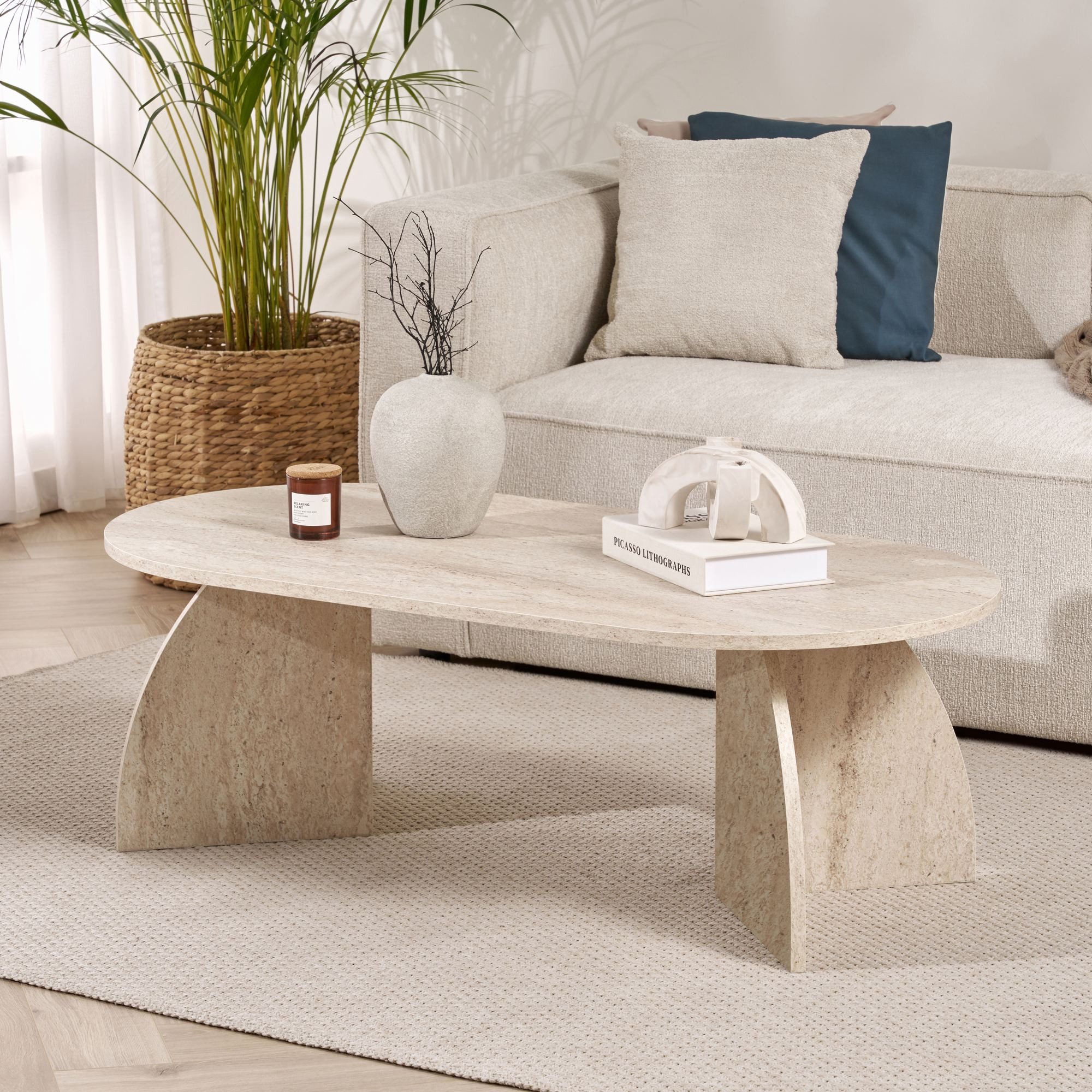 Skye Decor Couchtisch Melina B : 120 H : 40 T : 60 Cm (Packung, 1-St., 1 Couchtisch), Melaminbeschichtet 18 mm Plattenstärke