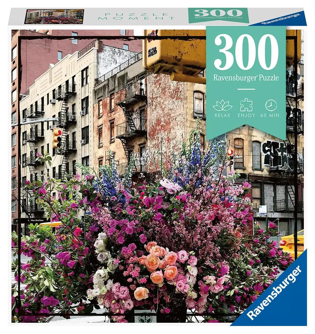 Puzzle Ravensburger Puzzle Moment 12964 Flowers in New York - 300 Teile...